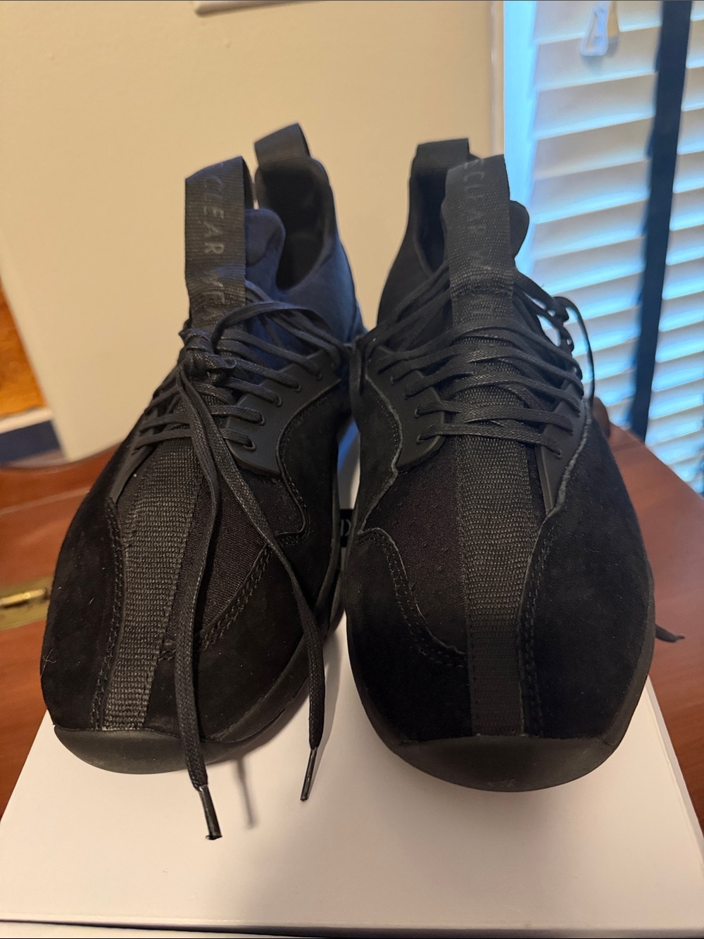 CLEARWEATHER teipke black SuedeLace-Up Sneakers - Clean Design